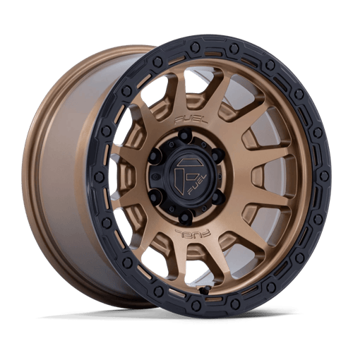 Fuel Off-Road Wheels FC884 Fortress Matte Bronze with Gloss Black Lip