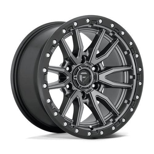 Fuel Off-Road Wheels D680 Rebel Matte Gunmetal Black Bead Ring