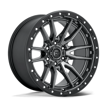 Fuel Off-Road Wheels D680 Rebel Matte Gunmetal Black Bead Ring