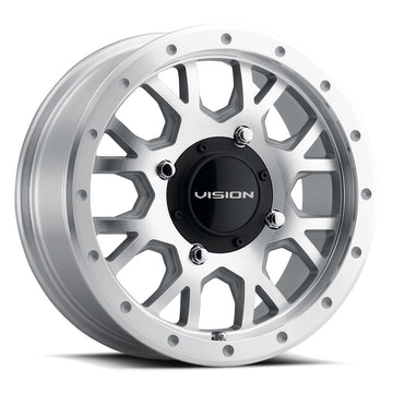 Vision ATV Wheels GV8 Invader Silver Machined