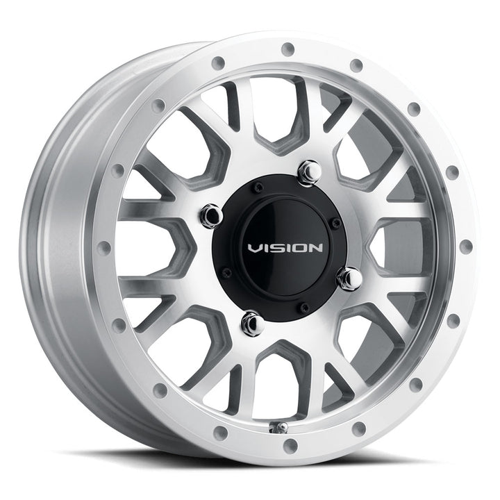 Vision ATV Wheels GV8 Invader Silver Machined