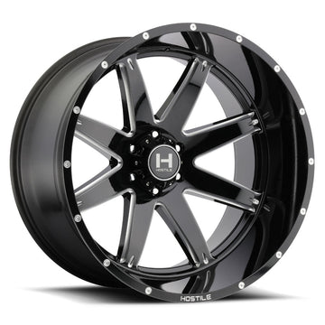 Hostile Wheels H109 Alpha Black Milled