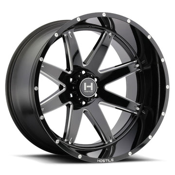 Hostile Wheels H109 Alpha Black Milled
