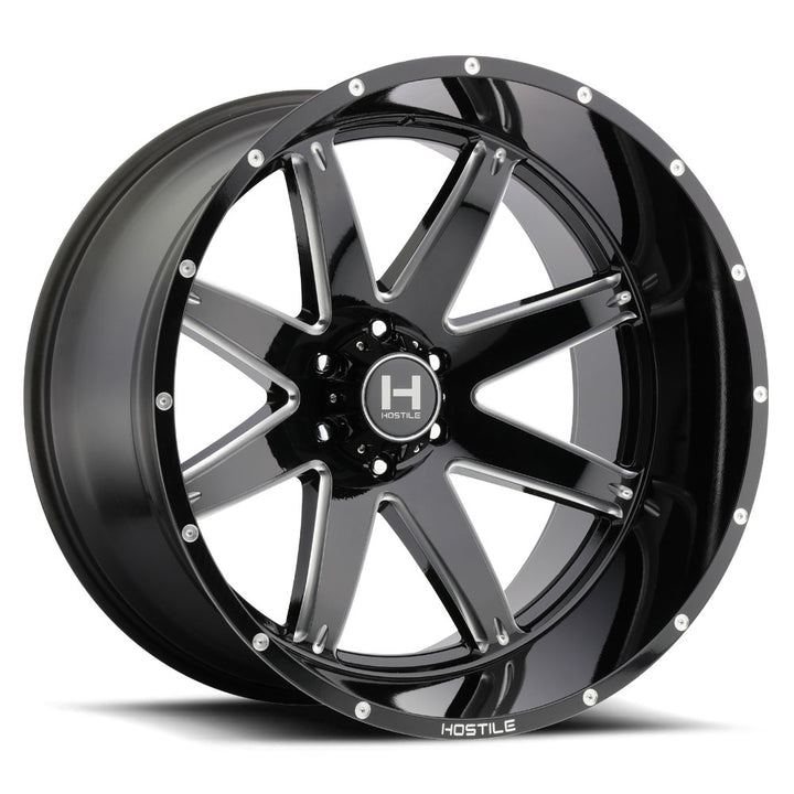 Hostile Wheels H109 Alpha Black Milled