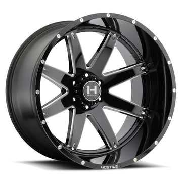 Hostile Wheels H109 Alpha Black Milled