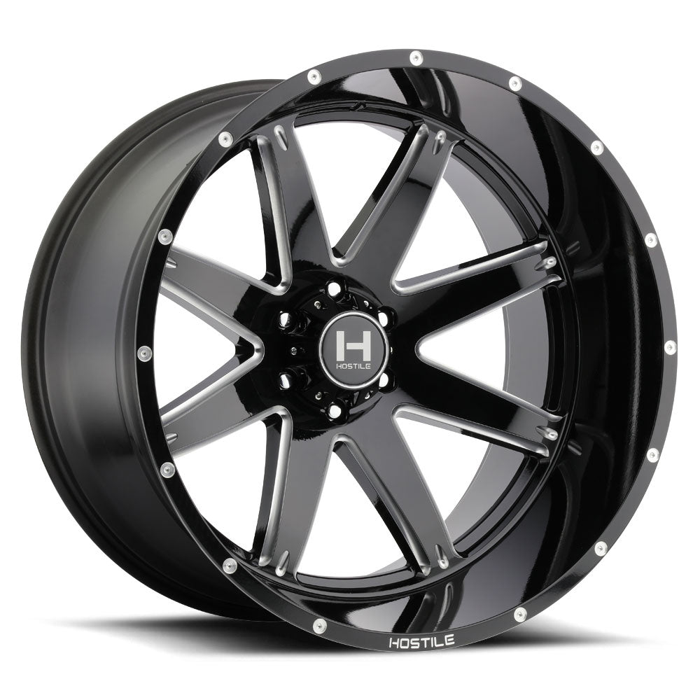 Hostile Wheels H109 Alpha Black Milled