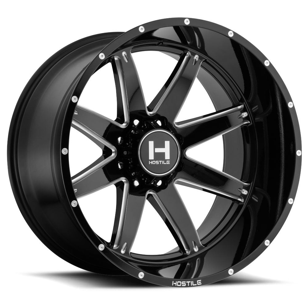 Hostile Wheels H109 Alpha Black Milled