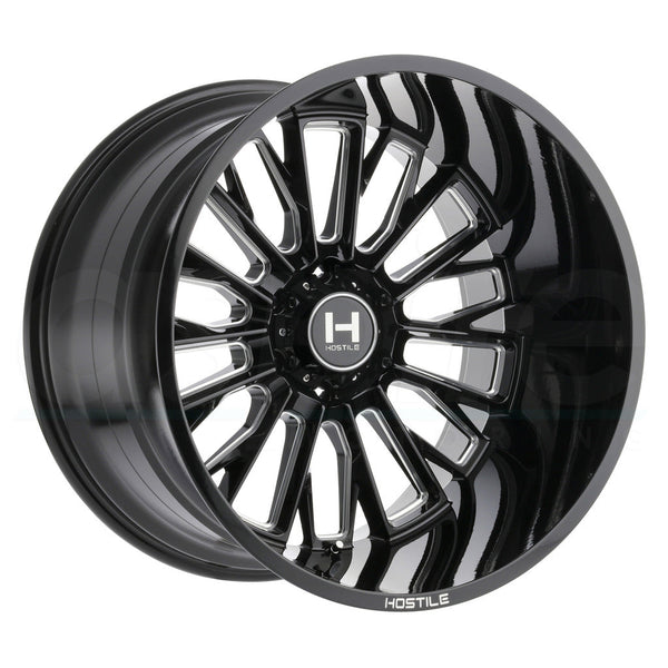 Hostile Wheels H114 Fury Black Milled