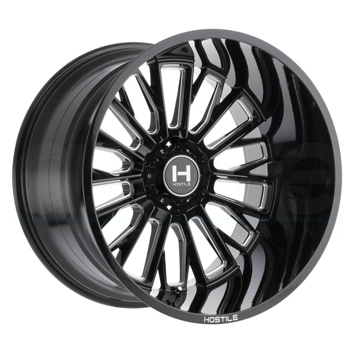 Hostile Wheels H114 Fury Black Milled