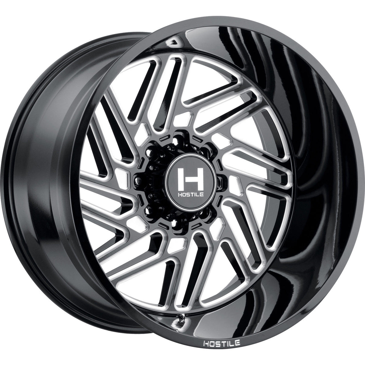 Hostile Wheels H116 Jigsaw Black Milled - Wheels Outlet
