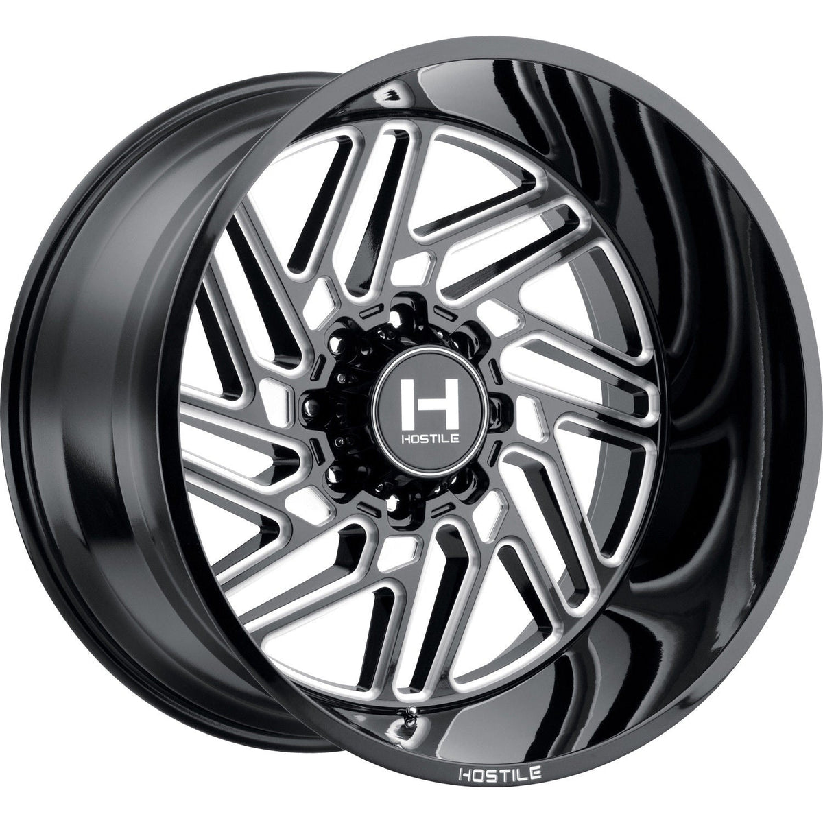 Hostile Wheels H116 Jigsaw Black Milled - Wheels Outlet