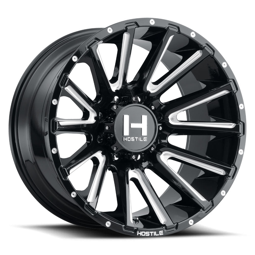 Hostile Wheels H123 Typhoon Black Milled