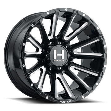 Hostile Wheels H123 Typhoon Black Milled