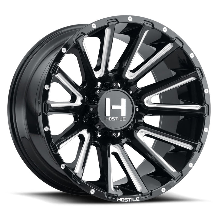Hostile Wheels H123 Typhoon Black Milled