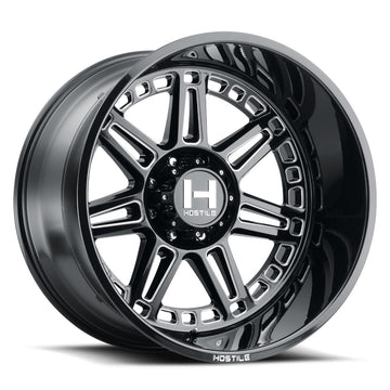 Hostile Wheels H124 Lunatic Black Milled