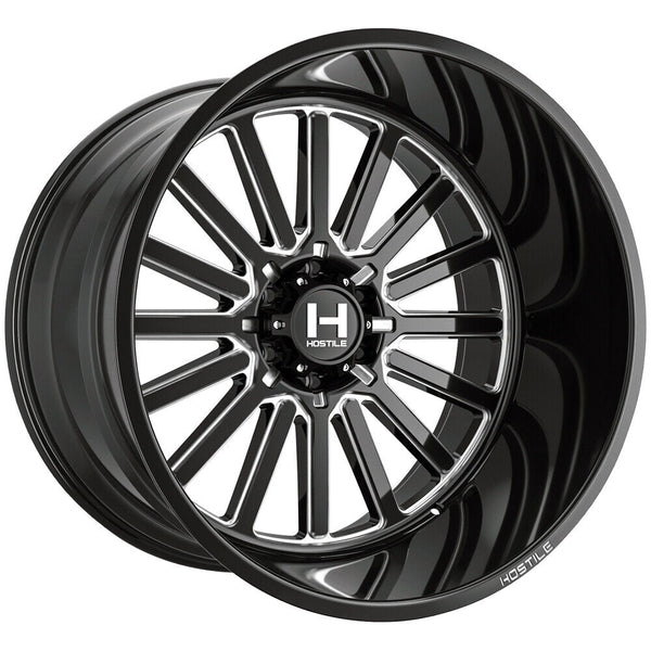 Hostile Wheels H127 Titan Black Milled