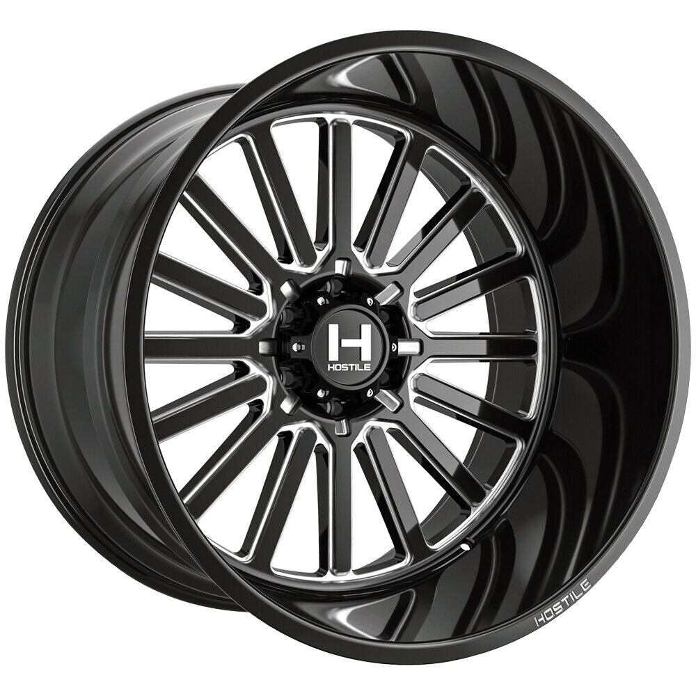 Hostile Wheels H127 Titan Black Milled