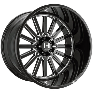 Hostile Wheels H127 Titan Black Milled