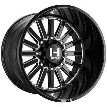 Hostile Wheels H127 Titan Black Milled