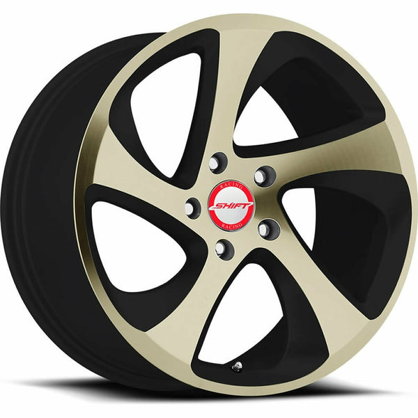 Shift Wheels H22 Strut Black Machine Bronze