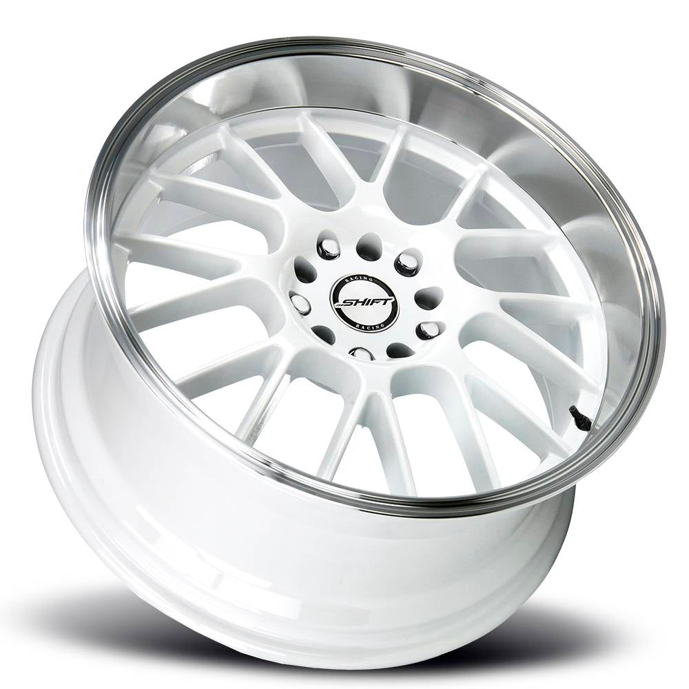 Shift Wheels H28 Crank White Polished Lip