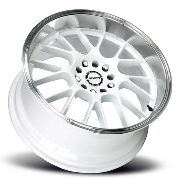 Shift Wheels H28 Crank White Polished Lip