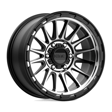 KMC Wheels KM542 Impact Satin Black Machined