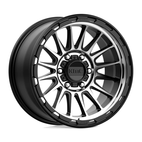KMC Wheels KM542 Impact Satin Black Machined