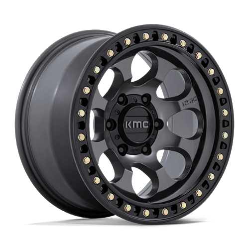 KMC Wheels KM550 Riot Sbl Anthracite with Satin Black Lip