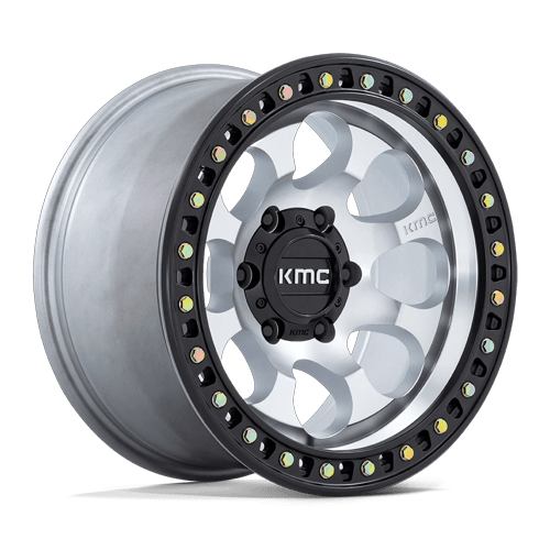 KMC Wheels KM550 Riot Sbl Machined with Satin Black Lip