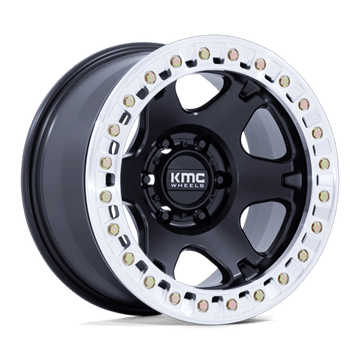 KMC Wheels KM238 Vi Beadlock Satin Black with Machined Ring
