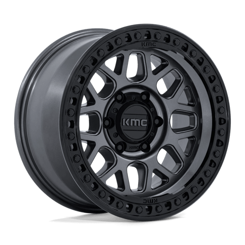 KMC Wheels KM549 Grs Gloss Gunmetal with Gloss Black Lip