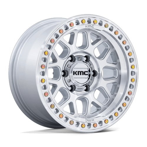 KMC Wheels KM549 Grs Gloss Silver with Machined Face