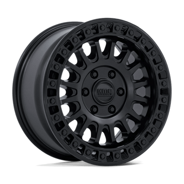 KMC Wheels KM552 Ims Matte Black with Gloss Black Lip