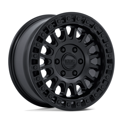 KMC Wheels KM552 Ims Matte Black with Gloss Black Lip