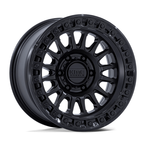 KMC Wheels KM552 Ims Matte Black with Gloss Black Lip
