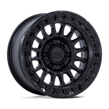 KMC Wheels KM552 Ims Matte Black with Gloss Black Lip