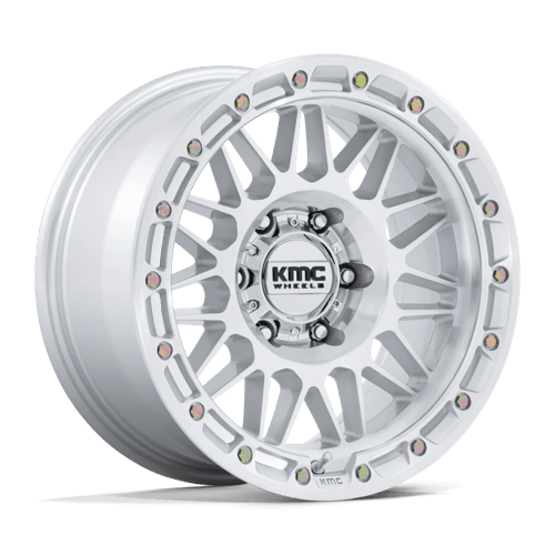 KMC Wheels KM555 Attack Gloss Silver with Machined Face