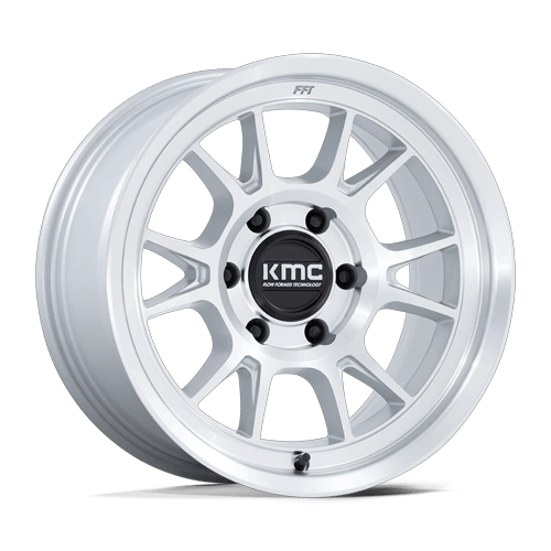 KMC Wheels KM729 Range Gloss Silver with Machined Face