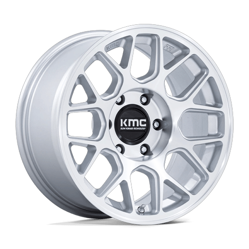KMC Wheels KM730 Hatchet Gloss Silver with Machined Face