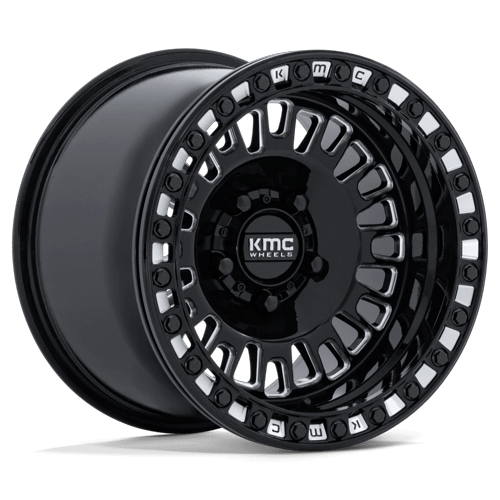KMC Wheels KS242 Aztec Utv Beadlock Gloss Black Milled