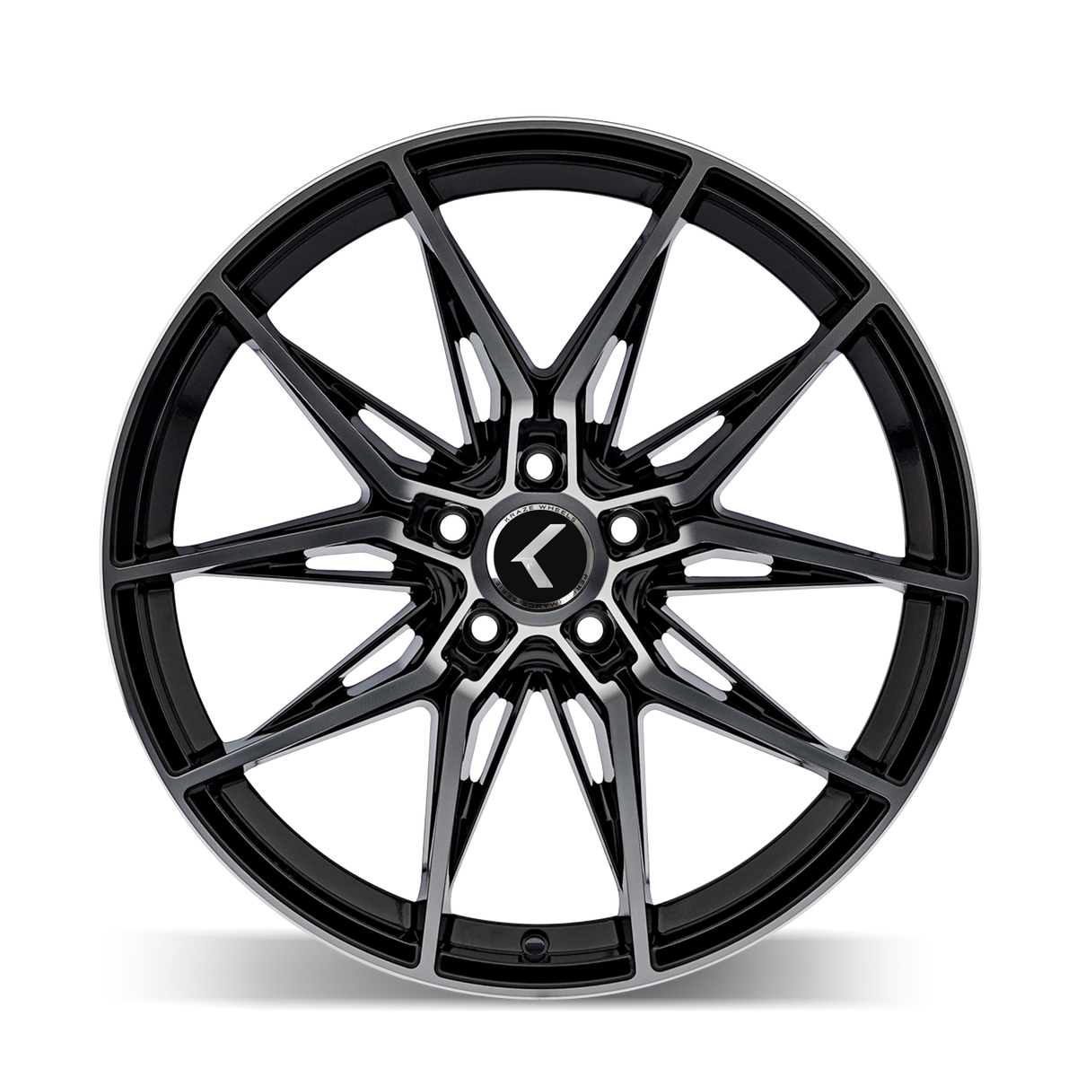 Kraze Wheels KR196 Evolve Gloss Black Machined