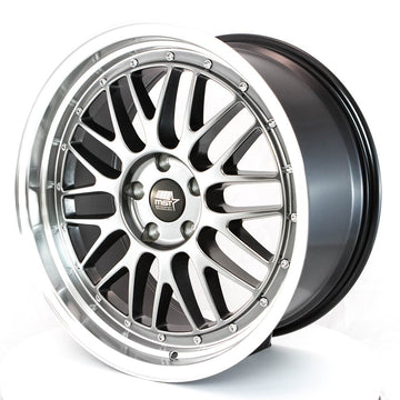 MST Wheels LeMan Hyper Black Machined Lip