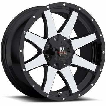 Off-Road Monster Wheels M08 Black Machine