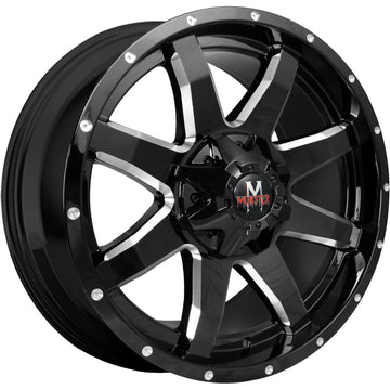Off-Road Monster Wheels M08 Black Milled