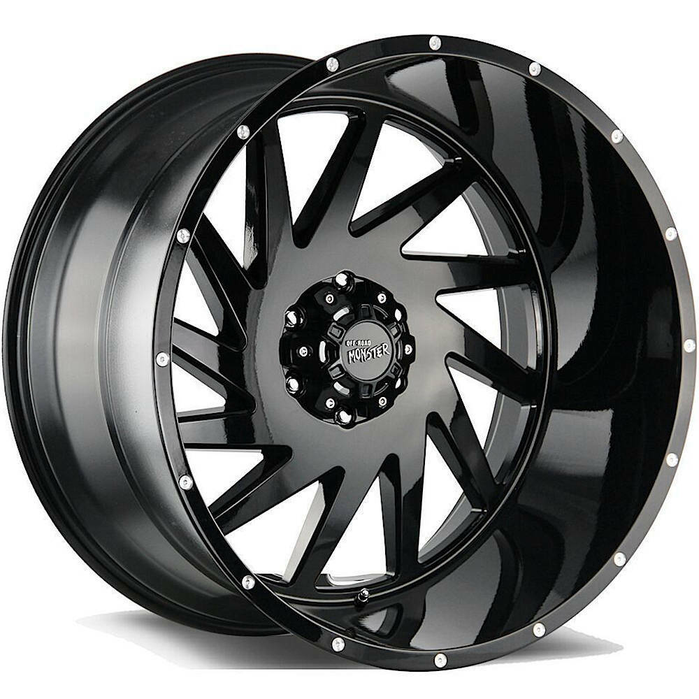 Off-Road Monster Wheels M12 Flat Black