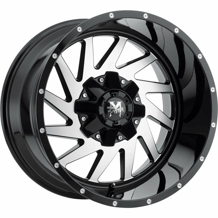 Off-Road Monster Wheels M12 Black Machine