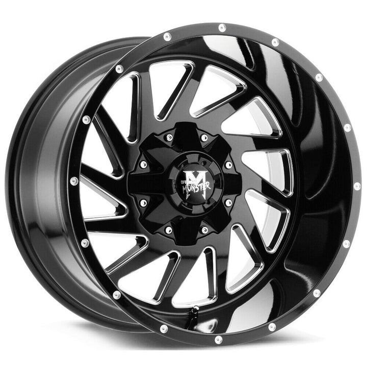 Off-Road Monster Wheels M12 Black Milled