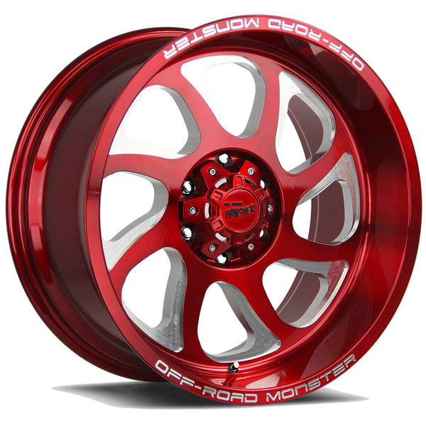 Off-Road Monster Wheels M22 Candy Apple Red
