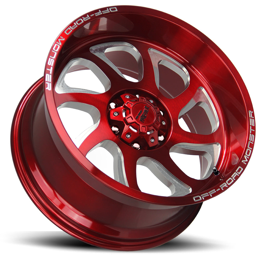 Off-Road Monster Wheels M22 Candy Apple Red